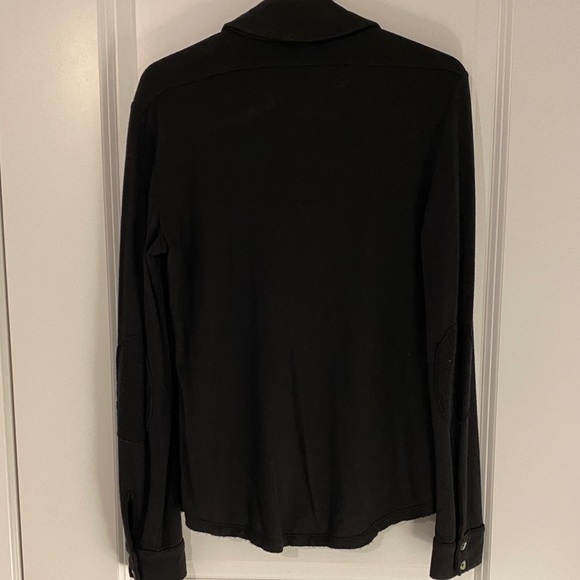 Bleusalt black soft classic button shirt sz 0 new - Picture 7 of 12